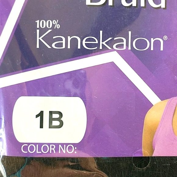 Iconic Essence Braid 100% Kanekalon Color 1B 2 separate packages 52" length - Picture 3 of 8